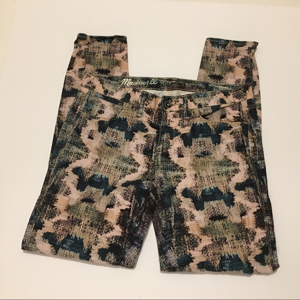 MADEWELL Skinny Skinny Ankle Camo Snake Print, 27